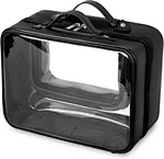 This makeup organizer can hold skincare essentials and cosmetics, keeping items organized for travel and daily use. Perfectly sized to fit into your everyday tote bag or luggage. Fully compliant with TSA 3-1-1 rules and regulations of all airlines.